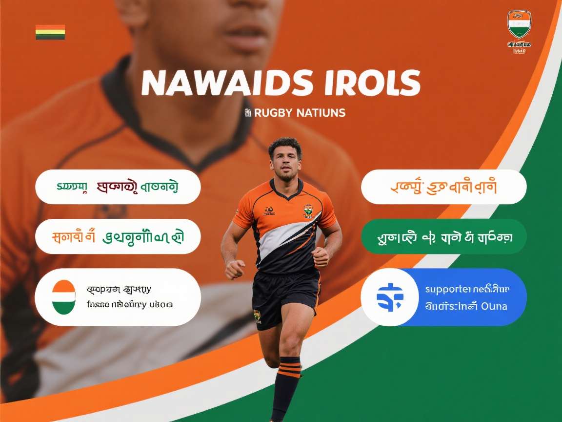 Rugby Nations India Online - Multiple Language Support Rugby Nations India Online language selection screen