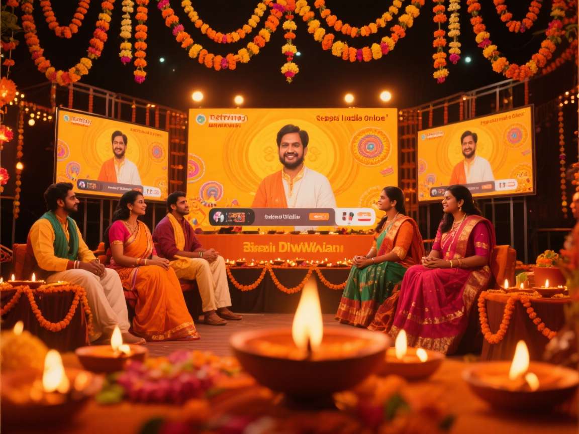 Rugby Nations India Online - Festival Special Event Rugby Nations India Online showing a Diwali special event with fireworks